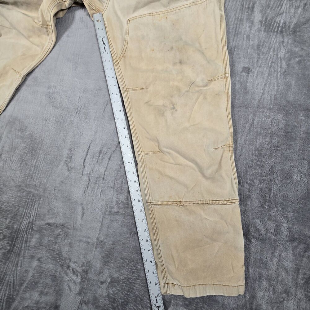 Thrashed Distressed Work Carhartt Double Knee Pants Mens 42x32 102802-918 - Picture 6 of 10